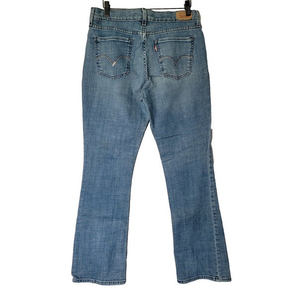 Levis 515 Boot Cut Mid Rise Stretch Jeans Womens 8 Western Ranch 31W x 29.5L - Picture 1 of 15